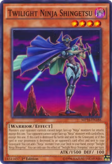 Twilight Ninja Shingetsu (MP16-EN186), 2016 Mega-Tins Mega Pack — Yu-Gi-Oh! card price