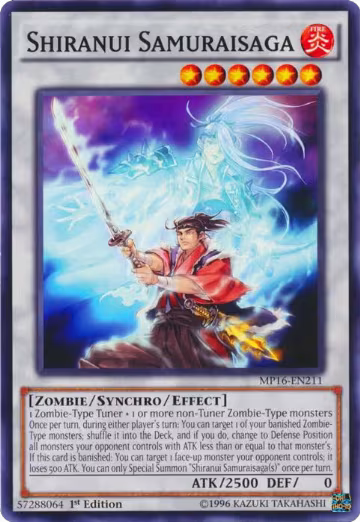 Shiranui Samuraisaga (MP16-EN211), 2016 Mega-Tins Mega Pack — Yu-Gi-Oh! card price