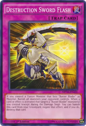 Destruction Sword Flash (MP16-EN226), 2016 Mega-Tins Mega Pack — Yu-Gi-Oh! card price