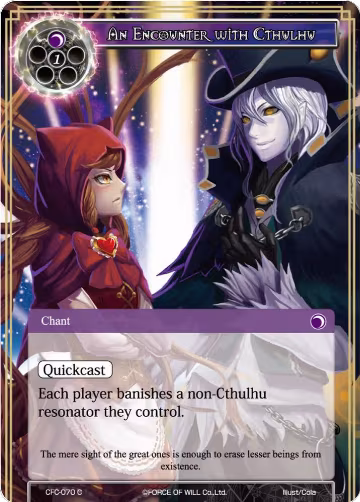 An Encounter with Cthulhu (CFC-070), Curse of the Frozen Casket — Force of Will card price