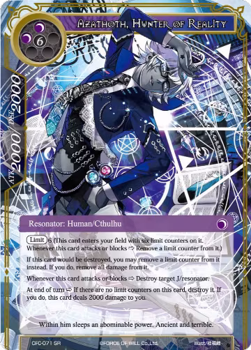 Azathoth, Hunter of Reality (CFC-071), Curse of the Frozen Casket — Force of Will card price