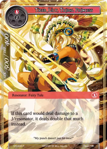 Tiger Lily, Tribal Princess (Textured Foil) (CFC-033), Curse of the Frozen Casket — Force of Will card price