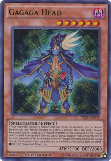 Gagaga Head (YZ09-EN001), Yu-Gi-Oh! ZEXAL Manga Promotional Cards — Yu-Gi-Oh! card price