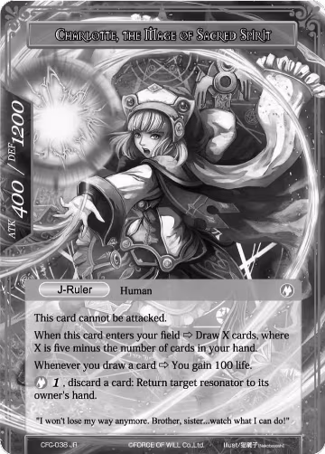 Charlotte, Determined Girl // Charlotte, the Mage of Sacred Spirit (Uber Rare) (CFC-038/J), Curse of the Frozen Casket — Force of Will card price