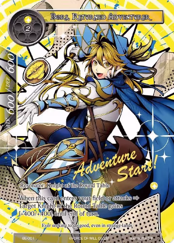 Bors, Returned Adventurer (BE-001), Promo Cards — Force of Will card price