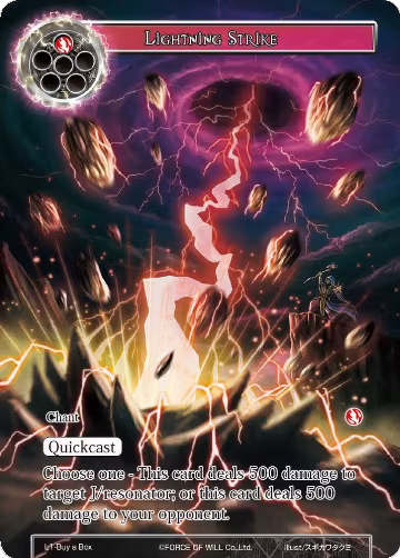Lightning Strike (L1-Buy a Box), Promo Cards — Force of Will card price