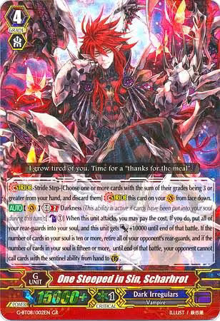 One Steeped in Sin, Scharhrot (G-BT08/002EN), G-BT08: Absolute Judgment — Vanguard card price