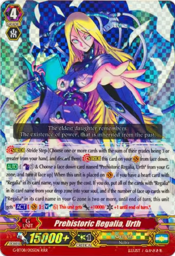 Prehistoric Regalia, Urth (G-BT08/005EN), G-BT08: Absolute Judgment — Vanguard card price