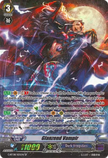 Glanzend Vampir (SP) (G-BT08/S05EN), G-BT08: Absolute Judgment — Vanguard card price
