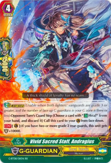 Vivid Sacred Staff, Andragius (G-BT08/011EN), G-BT08: Absolute Judgment — Vanguard card price