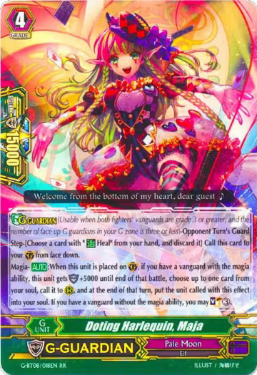 Doting Harlequin, Maja (G-BT08/018EN), G-BT08: Absolute Judgment — Vanguard card price
