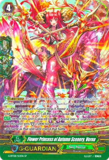 Flower Princess of Autumn Scenery, Verna (SP) (G-BT08/S12EN), G-BT08: Absolute Judgment — Vanguard card price