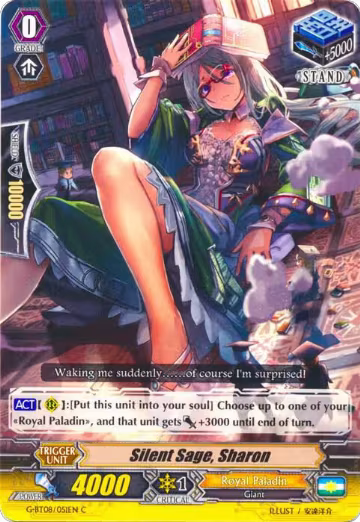 Silent Sage, Sharon (G-BT08/051EN), G-BT08: Absolute Judgment — Vanguard card price