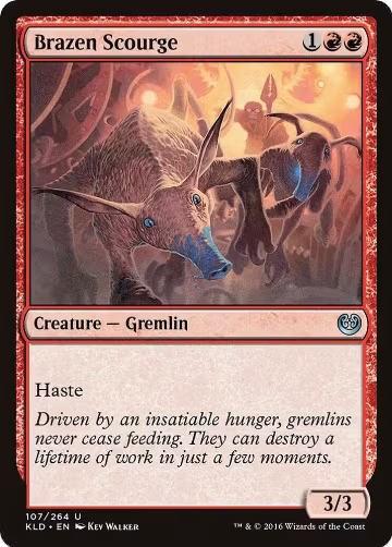 Brazen Scourge (107), Kaladesh — Magic card price