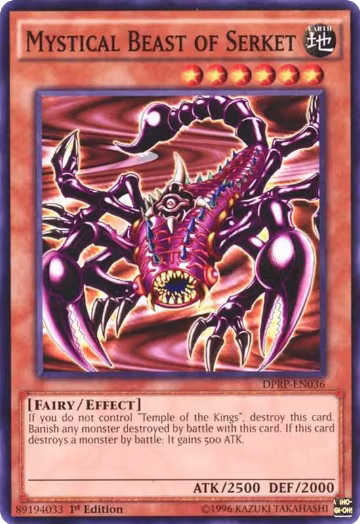 Mystical Beast of Serket (DPRP-EN036), Duelist Pack: Rivals of the Pharaoh — Yu-Gi-Oh! card price