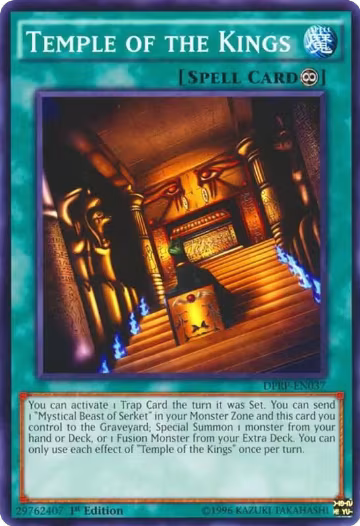 Temple of the Kings (DPRP-EN037), Duelist Pack: Rivals of the Pharaoh — Yu-Gi-Oh! card price