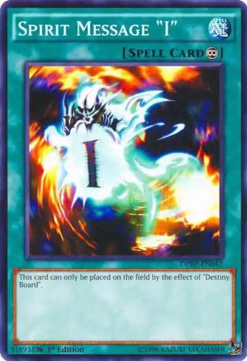 Spirit Message "I" (DPRP-EN042), Duelist Pack: Rivals of the Pharaoh — Yu-Gi-Oh! card price