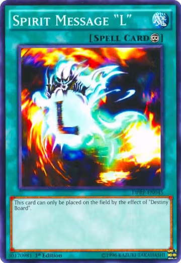 Spirit Message "L" (DPRP-EN045), Duelist Pack: Rivals of the Pharaoh — Yu-Gi-Oh! card price