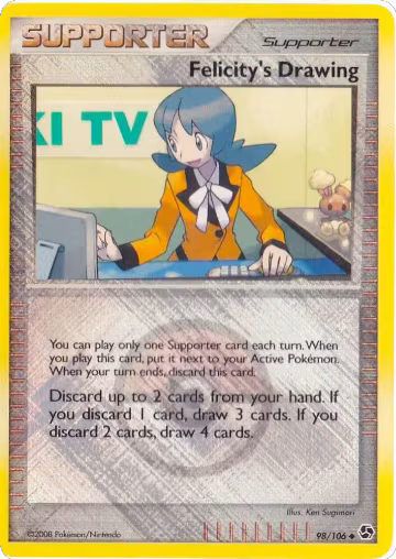 Felicity's Drawing - 098/106 (League Promo) (98/106), League & Championship Cards — Pokémon card price