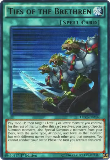 Ties of the Brethren (LDK2-ENY02), Legendary Decks II — Yu-Gi-Oh! card price