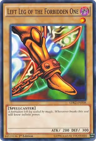 Left Leg of the Forbidden One (LDK2-ENY08), Legendary Decks II — Yu-Gi-Oh! card price
