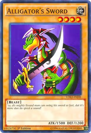 Alligator's Sword (LDK2-ENJ08), Legendary Decks II — Yu-Gi-Oh! card price