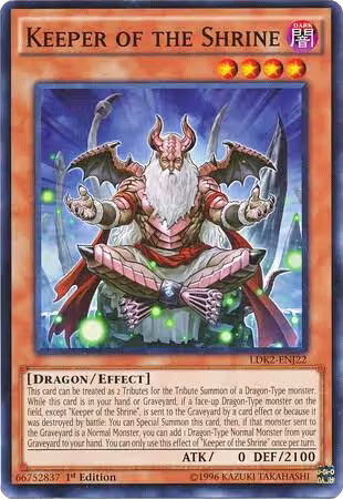 Keeper of the Shrine (LDK2-ENJ22), Legendary Decks II — Yu-Gi-Oh! card price