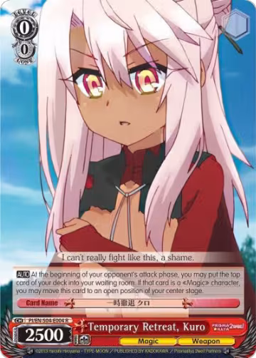 Temporary Retreat, Kuro (PI/EN-S04-E004 R), Fate/kaleid liner PRISMA ILLYA DX — Weiß Schwarz card price