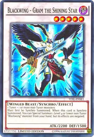 Blackwing - Gram the Shining Star (TDIL-ENSE1), The Dark Illusion — Yu-Gi-Oh! card price