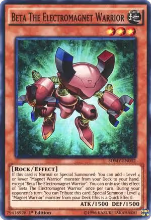 Beta The Electromagnet Warrior (SDMY-EN002) — card price