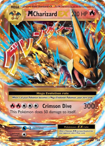 M Charizard EX (13/108), XY - Evolutions — Pokémon card price