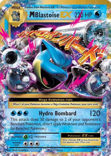 M Blastoise EX (22/108), XY - Evolutions — Pokémon card price