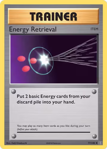 Energy Retrieval (77/108), XY - Evolutions — Pokémon card price