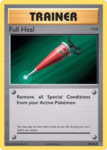 Full Heal (78/108), XY - Evolutions — Pokémon card price