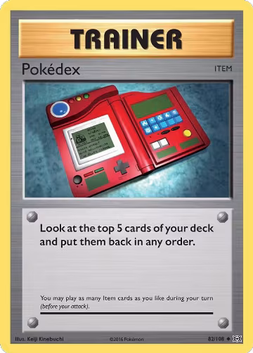 Pokedex (82/108), XY - Evolutions — Pokémon card price