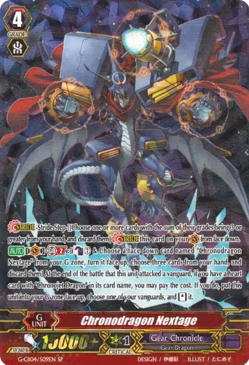 Chronodragon Nextage (SP) (G-CB04/S09EN), G-CB04: Gear of Fate — Vanguard card price