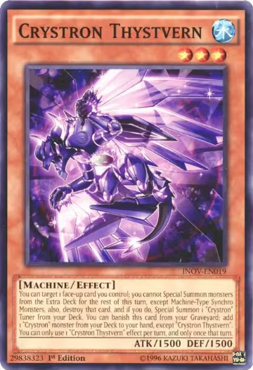 Crystron Thystvern (INOV-EN019), Invasion: Vengeance — Yu-Gi-Oh! card price