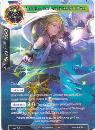 Fiethsing, the Fate Spinning Winds (Full Art) (LEL-025), Legacy Lost — Force of Will card price