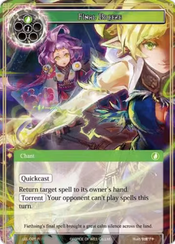 Final Breeze (LEL-026), Legacy Lost — Force of Will card price