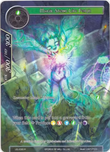 Magic Stone Life Form (Full Art) (LEL-030), Legacy Lost — Force of Will card price