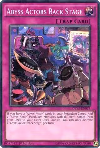 Abyss Actors Back Stage (DESO-EN028), Destiny Soldiers — Yu-Gi-Oh! card price