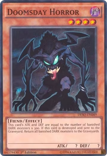 Doomsday Horror (DESO-EN049), Destiny Soldiers — Yu-Gi-Oh! card price