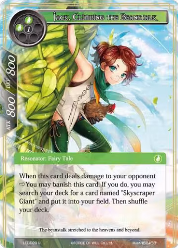 Jack, Climbing the Beanstalk (LEL-028), Legacy Lost — Force of Will card price