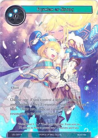 Reunion of Sisters (Full Art) (LEL-024), Legacy Lost — Force of Will card price