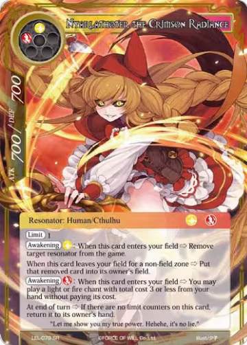 Nyarlathotep, the Crimson Radiance (LEL-079), Legacy Lost — Force of Will card price