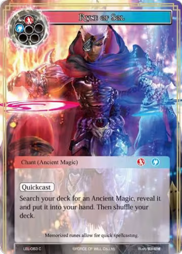 Rune of Sol (LEL-083), Legacy Lost — Force of Will card price