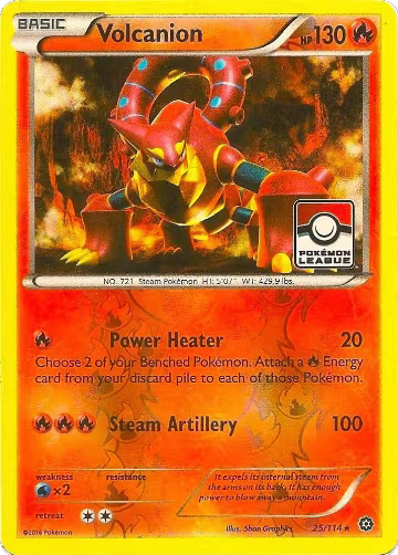 Volcanion - 25/114 (Pokemon League) (025/114), League & Championship Cards — Pokémon card price