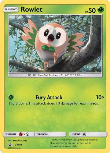 Rowlet - SM01 (SM01), SM Promos — Pokémon card price