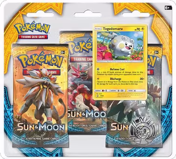 Sun & Moon Base Set 3 Pack Blister [Togedemaru], SM Base Set — Pokémon sealed product price