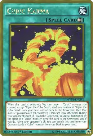 Cubic Karma (MVP1-ENG41), The Dark Side of Dimensions Movie Pack: Gold Edition — Yu-Gi-Oh! card price